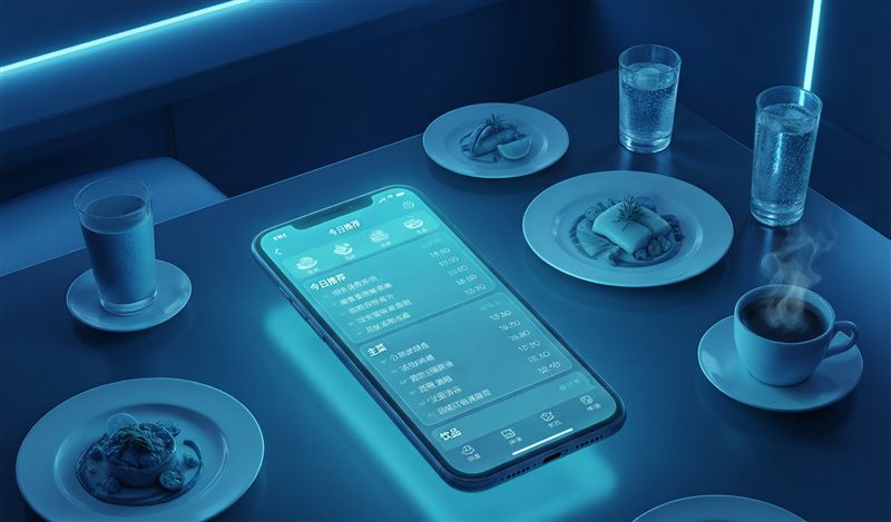 扫码点餐小程序场景示意