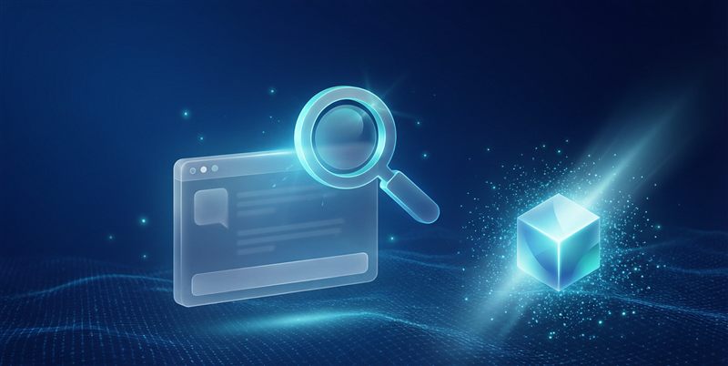 AI 搜索与品牌曝光意象图